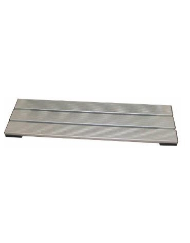 Pedana poggiapiedi in alluminio anodizzato, lunghezza 1 metro.