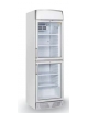 Frigorifero vetrina bibite refrigerata con opalina pubblicitaria 350 Lt. Temperatura + 1° + 10°C  - mm 595x640x1960h