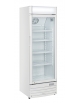 Frigorifero vetrina bibite 300 Lt. con spot luminoso - refrigerazione statica con ventola +1/+10°C - cm  52,5x55,5x163,5h