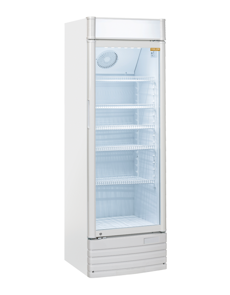 Vetrina bibite verticale 350 Lt. - refrigerazione ventilata - mm 620x580x1935h