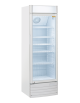 Frigorifero vetrina bibite 350 Lt. con spot luminoso - refrigerazione statica con ventola +1/+10°C - cm 60x57x183h