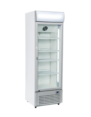 Frigorifero vetrina bibite 352Lt. con spot luminoso - refrigerazione ventilata - mm 615x610x1950h