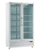 Vetrina refrigerata per bevande e bibite doppie porte scorrevoli cm 133x70x202,3h