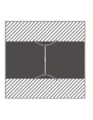 Altalena con struttura in acciaio zincato - 1 posto - Sedile a Gabbia - Dimensioni cm 255x180x230h