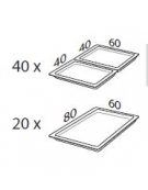 Armadio frigorifero fermalievitazione - N° 18 Teglie 60x80 - Con umidificatore