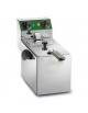 Friggitrice elettrica professionale 1 vasca da Lt 8 monofase da banco in acciaio inox - Potenza Kw 3,25