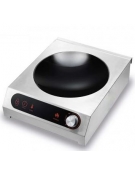 Piastra a induzione con 1 zona - potenza 3500 W - display digitale a comandi TOUCH CONTROL WOK