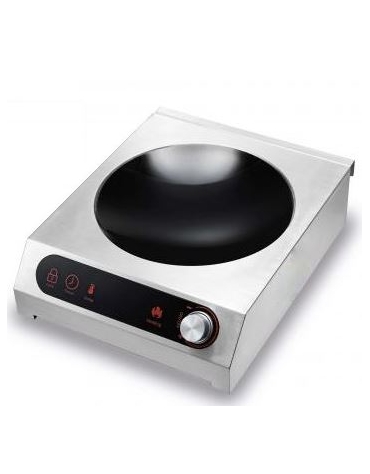 Piastra a induzione con 1 zona - potenza 3500 W - display digitale a comandi TOUCH CONTROL WOK