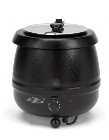 THERMOS ZUPPIERA PER ZUPPE O LIQUIDI DA 10 LT - POTENZA W 450 - COLORE NERO - CM 34x34x34h