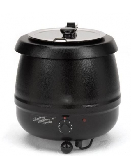 THERMOS ZUPPIERA PER ZUPPE O LIQUIDI DA 10 LT - POTENZA W 450 - COLORE NERO - CM 34x34x34h