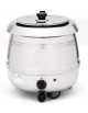 THERMOS ZUPPIERA PER ZUPPE O LIQUIDI DA 10 LT - POTENZA W 450 - COLORE ACCIAIO - CM 34x34x34h