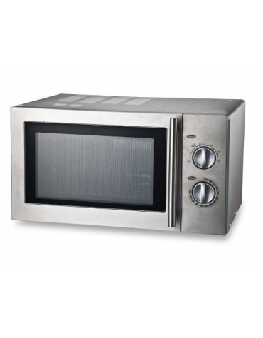 Forno microonde manuale - Capacità Lt 24 - Potenza W 900 - Piatto girevole - N° 6 Livelli di potenza - mm 483x400x281h