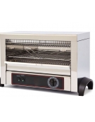Tostapane in acciaio inox con funzione timer - 120 fette orarie - Potenza Kw 2 - Resistenze al quarzo 