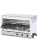 Salamandra fissa in acciaio inox - Potenza W 4700 - Area cottura cm 65x35 - cm 80x40x45,5h