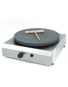 Crepiera professionale singola a gas - Potenza totale 4 Kw - Diametro piastra cm 40 - cm 42,5x50,5x14,5h