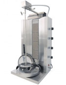 Gyros Kebab a Gas  a 4 zone di cottura - Capacità carne Kg 35 - Potenza totale Kw 10,8 - cm 50x50x109h