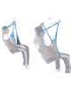 Imbracatura in rete per sollevamalati con supporto testa - portata 250 Kg