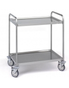 Carrello di servizo in acciaio inox 18/10 cm - 3 Ripiani cm 90x60 - portata 70Kg