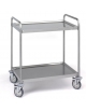 Carrello di servizo in acciaio inox 18/10 cm - 3 Ripiani cm 100x60 - portata 70Kg