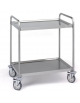Carrello di servizo in acciaio inox 18/10 cm - 4 Ripiani cm 100x60 - portata 70Kg