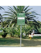 Cartello Parco Giochi - Dimensioni cm 60x8x300h