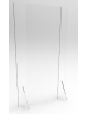 Pannello di protezione da terra in plexiglass trasparente da 4 mm - cm 83x58x150h
