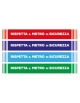 Adesivo calpestabile segnaletico a slogan "RISPETTO IL METRO DI SICUREZZA"  - cm 111,5x15