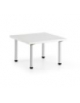 Tavolino attesa con piano in laminato colori vari - cm 50x50x35h