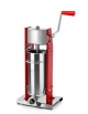 Insaccatrice verticale manuale in acciaio inox colore rosso - capacità 7 Lt. - cm 82X29X34h