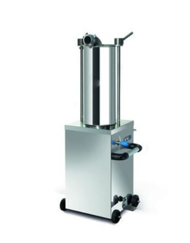 Insaccatrice verticale idraulica in acciaio inox -  Lt. 15 - Trifase