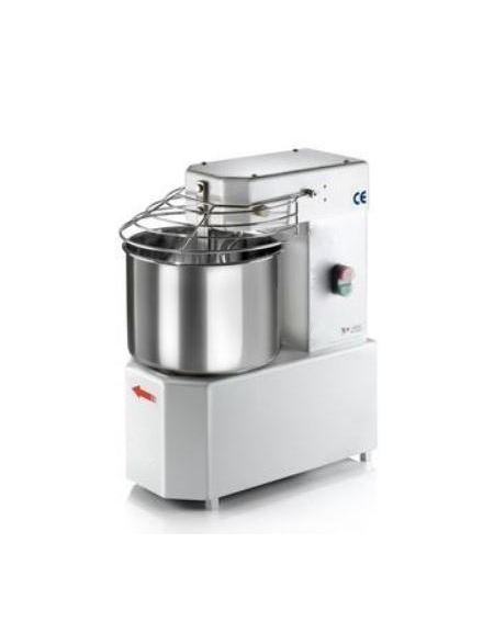 Impastatrice a spirale testa fissa da 10 Lt  - MONOFASE - 370W
