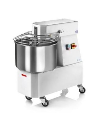 Impastatrice a spirale testa fissa da 24 Lt  - MONOFASE - 750W