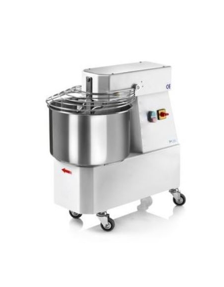 Impastatrice a spirale testa fissa da 24 Lt  - MONOFASE - 750W