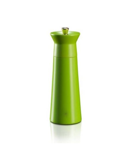 Macina Sale manuale in legno - macine in ceramica - Altezza 15 cm - Colore Verde