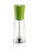 Macinapepe manuale in metacrilato e tappo in legno - macine in acciaio - Altezza 15 cm - Colore Verde