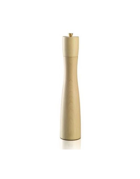 Macinapepe manuale in legno - macine in acciaio - Altezza 30 cm - Colore Naturale