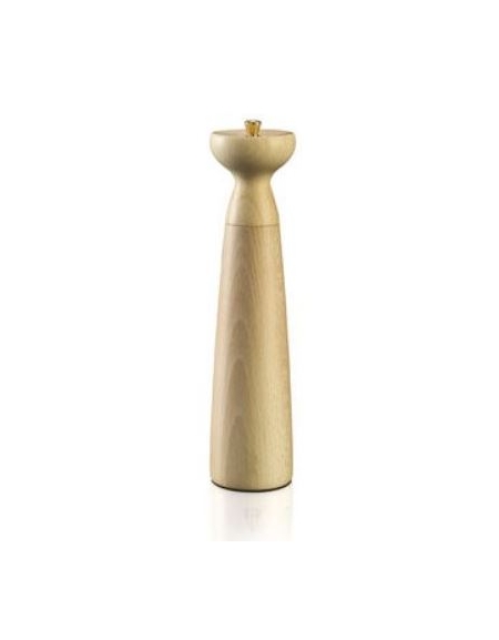 Macinapepe manuale in legno - macine in acciaio - Altezza 26 cm - Colore Naturale