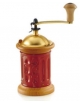 Macinacaffè classico manuale in legno - Capacità 100 gr - 14x9,5x21,5 cm - Colore Rosso
