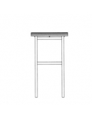 Bacheca arredo urbano in alluminio e tetto in polietilene da inghisare - Pannello cm 90x70H - cm125x50x210h