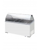 Vetrina gelato statica 8 gusti vaschette Lt 5 - Vetro curvo - Temperatura -13 °C / -23 °C - Classe energetica A - cm 155,5x63,5x