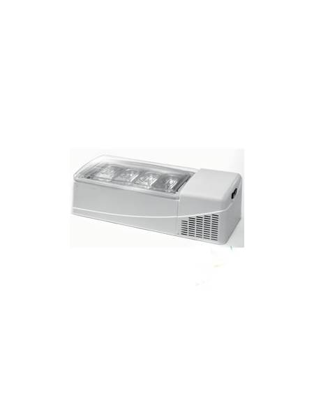 Espositore da banco per gelato 4 vaschette mm 1255x525x360h