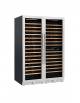 Vetrina per vini ventilata - 2 porte - N° 355 Bottiglie vino - 3 temperature ( +2 +20°C ) ( +2 +12°C) ( +2 +12°C) - mm 1190x690x