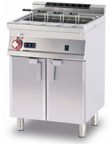 Cuocipasta a gas su mobile, 1 vasca cm 51x30,7x32,7h, cap. 40 lt., carico acqua automatico, cesti esclusi  - cm 60x70,5x90h