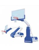 Impianto basket con sistema oleodinamico manuale di regolazione dell’altezza - Sbalzo cm 225