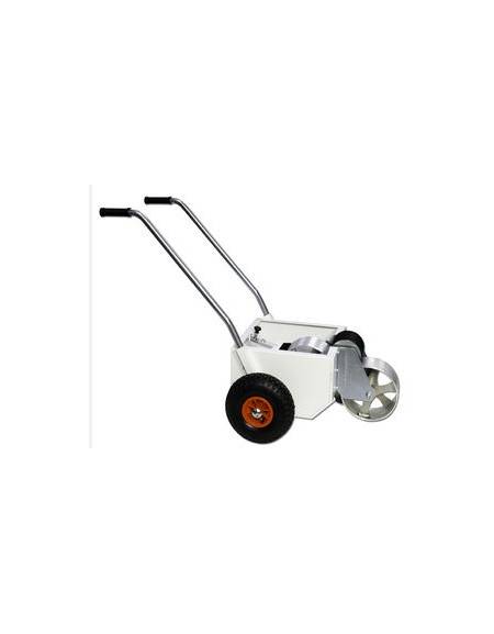 Carrello segna campo in tubolare di acciaio verniciato, a vernice ecologica
