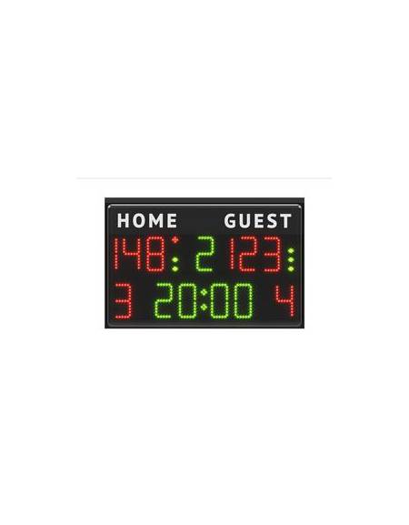 Tabellone elettronico segnapunti FC50H15, trasmissione via radio, dimensioni cm 90x60 - altezza cifre 15 cm