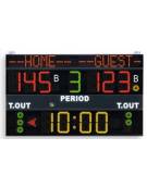 Tabellone elettronico multisport FS110N, trasmissione via cavo, dimensioni cm 200x120.