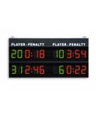 Tabellone elettronico multisport, trasmissione via radio, dimensioni cm 200x120.