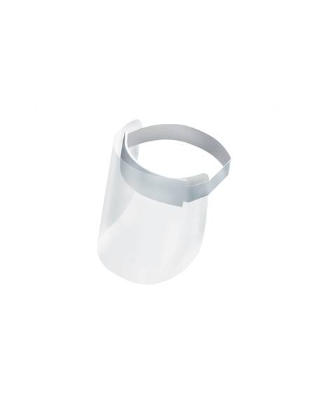 Visiera protettiva ultraleggera con barriera protettiva in plastica impermeabile