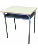 Banco monoposto scolastico con sottopiano in lamiera  - STRUTTURA Ø mm.28 - CM 70X50X82H - GRANDEZZA 7